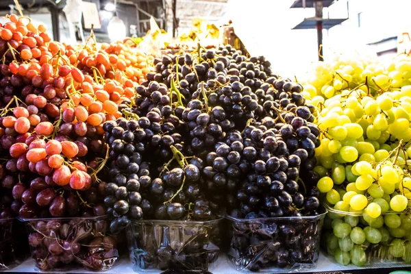Tel Aviv Israel Fevereiro 2022 Sortimento Legumes Frutas Frescos Vendidos — Fotografia de Stock
