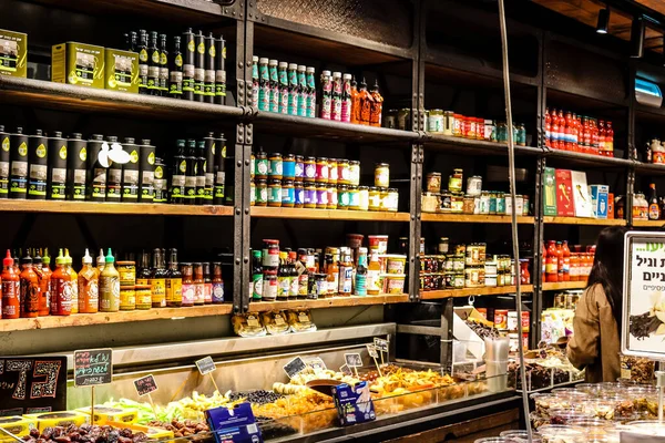 Tel Aviv Israel Febrero 2022 Sarona Market Mercado Interior Alimentos —  Fotos de Stock