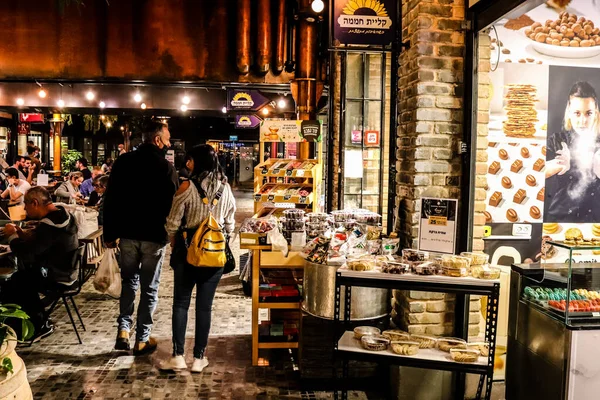 Tel Aviv Israel Fevereiro 2022 Sarona Market Maior Mercado Interno — Fotografia de Stock