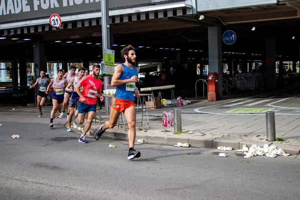 Tel Aviv Israele Febbraio 2022 Corridori Nella Strada Tel Aviv — Foto Stock