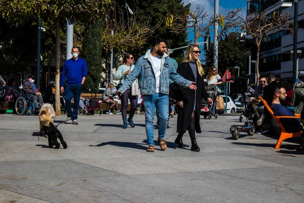 Tel Aviv Srail Srail Ikinci Büyük Şehri Tel Aviv Deki — Stok fotoğraf