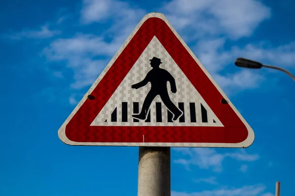 Tel Aviv Israel March 2022 Street Sign Road Sign Erected — Stock Photo, Image