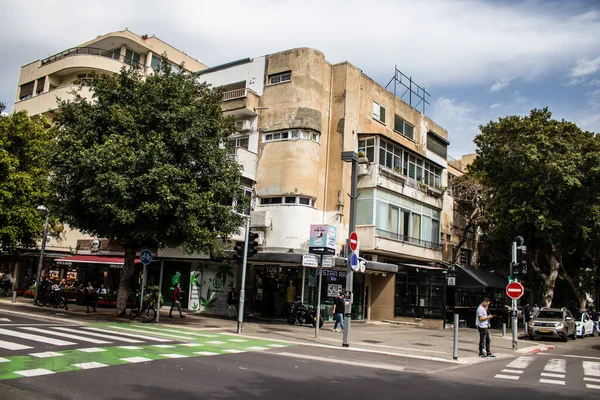 Tel Aviv Israel Mars 2022 Stadsbilden Centrum Huvudstadsregionen Tel Aviv — Stockfoto