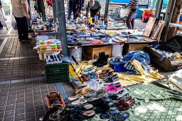 Tel Aviv Israel Abril 2022 Varios Objetos Vendidos Jaffa Flea — Foto de Stock