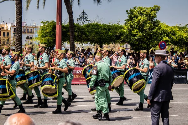 Севилья Испания Мая 2022 Года Парад Профессиональных Солдат Испанского Легиона — стоковое фото