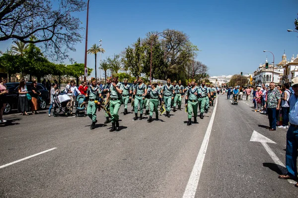 Séville Espagne Mai 2022 Parade Soldats Professionnels Légion Espagnole Cette — Photo