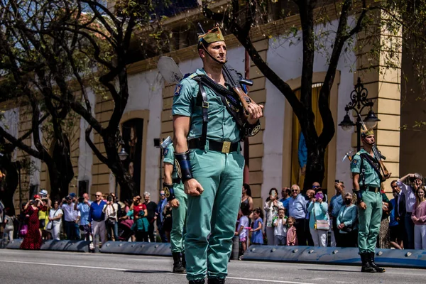 Seville Spain May 2022 Parade Professional Soldiers Spanish Legion Military — Stock Photo, Image