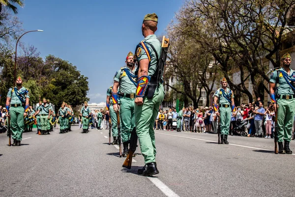 Seville Spain May 2022 Parade Professional Soldiers Spanish Legion Military — Stockfoto