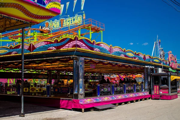 Sevilla Spanje Mei 2022 Feria Sevilla Kermis Attracties Attracties Zijn — Stockfoto