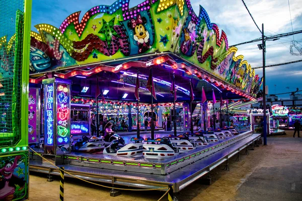 Carmona Spain May 2022 Feria Carmona Funfair Attractions Rides Open — Stock Photo, Image