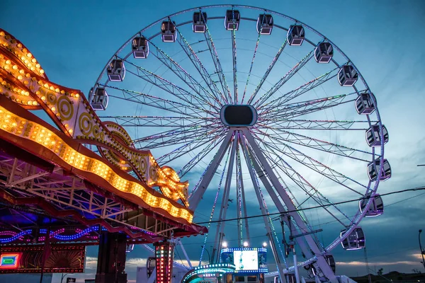 Carmona Spain May 2022 Feria Carmona Funfair Attractions Rides Open — 스톡 사진
