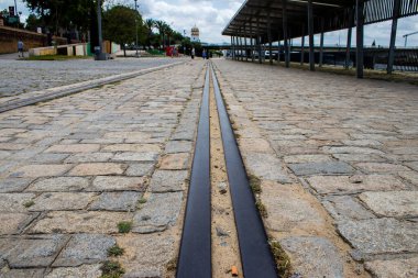 Seville, İspanya - 16 Mayıs 2022 Sevilla şehri ve İspanya 'nın güneyindeki Endülüs Bölgesi' nin başkenti Sevilla 'nın mimarisi