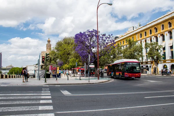 Sevilla Spanje Mei 2022 Stadsgezicht Architectuur Van Sevilla Een Symbolische — Stockfoto