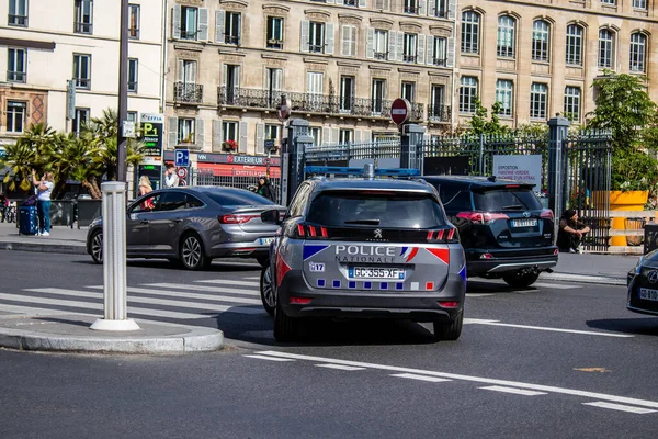 París Francia Mayo 2022 Policía Las Calles París Durante Brote — Foto de Stock