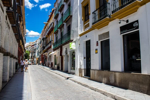 Sevilla Španělsko Červen 2022 Cityscape Architektura Sevilly Symbolického Města Hlavního — Stock fotografie