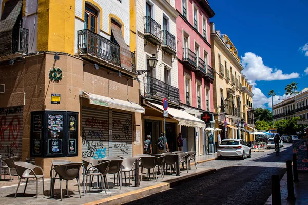 Sevilla Španělsko Červen 2022 Cityscape Architektura Sevilly Symbolického Města Hlavního — Stock fotografie