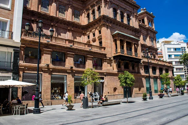 Sevilla España Junio 2022 Fachada Edificio Las Calles Sevilla Ciudad —  Fotos de Stock