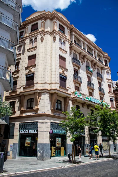 Sevilla Spanien Juni 2022 Fassade Eines Gebäudes Den Straßen Von — Stockfoto