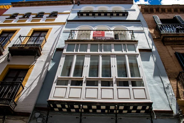 Sevilla España Junio 2022 Fachada Edificio Las Calles Sevilla Ciudad —  Fotos de Stock