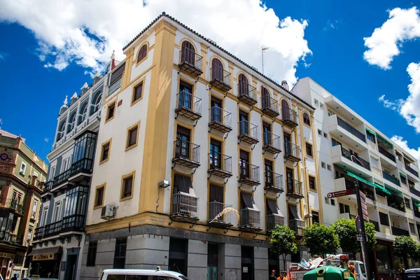 Севилья Испания Июня 2022 Года Фасад Здания Улицах Севильи Символического — стоковое фото