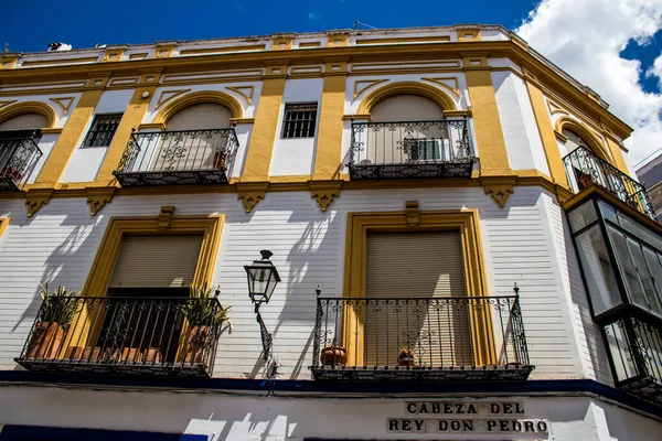 Sevilla España Junio 2022 Fachada Edificio Las Calles Sevilla Ciudad —  Fotos de Stock