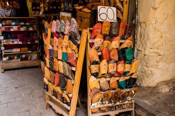 Fez Morocco June 2022 Souks Fez Located Medina Traditional Arab — Stock Photo, Image