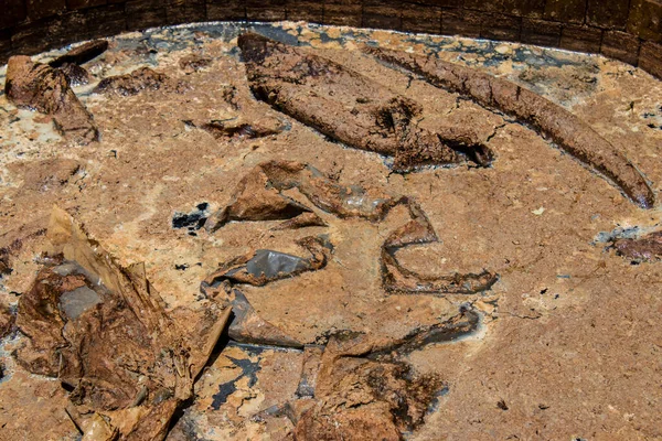 Fez, Fas - 13 Haziran 2022 Chouara Tannery, Chouara 'daki boya fıçıları Fez Medine' nin en ikonik manzaraları arasındadır. Eskiler 'in bronzlaşma ve boyama sanatı, içsel gerçekliğiyle.