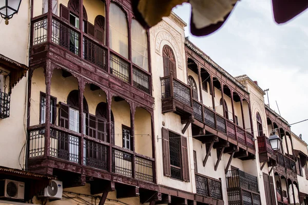 Fez Fas Haziran 2022 Fez Şehri Mimarisi Şehir Dar Dolambaçlı — Stok fotoğraf