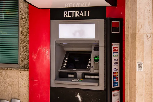 Fes Marokko Juni 2022 Geldautomat Den Straßen Von Fes Hauptstadt — Stockfoto