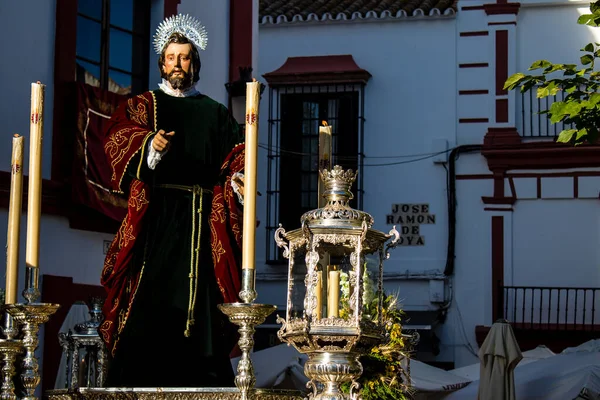 Carmona España Junio 2022 Corpus Christi Carmona Procesión Religiosa Por — Foto de Stock