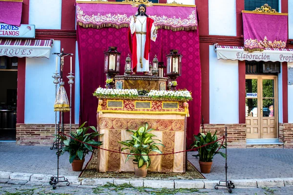 Carmona España Junio 2022 Corpus Christi Carmona Procesión Religiosa Por — Foto de Stock