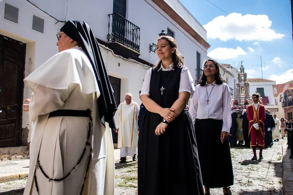 Carmona España Junio 2022 Corpus Christi Carmona Procesión Religiosa Por — Foto de Stock
