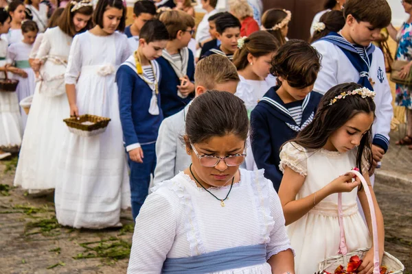 Carmona Espagne Juin 2022 Corpus Christi Carmona Procession Religieuse Avec — Photo