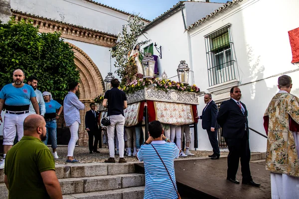 Carmona España Junio 2022 Corpus Christi Carmona Procesión Religiosa Las — Foto de Stock