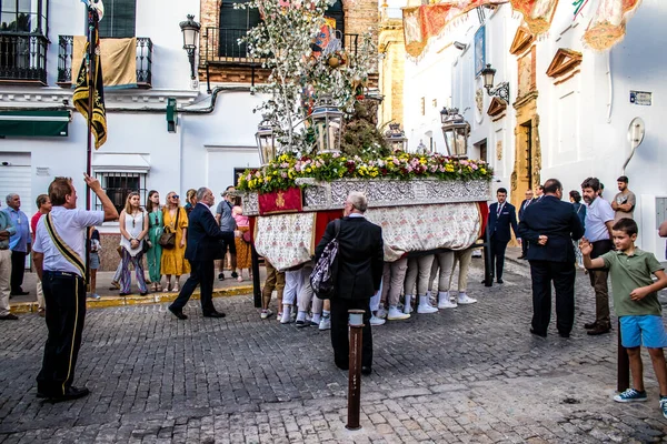 Carmona España Junio 2022 Corpus Christi Carmona Procesión Religiosa Las — Foto de Stock