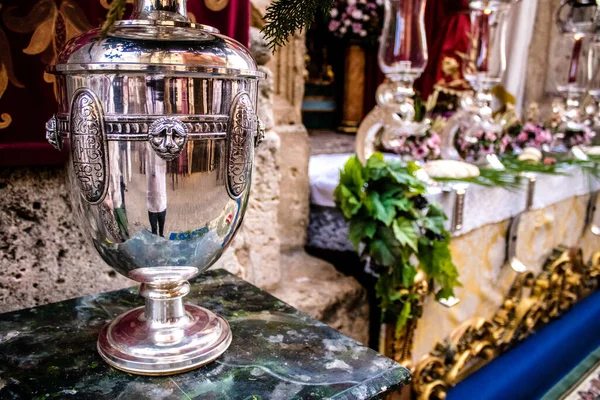 Carmona Spain June 2022 Corpus Christi Carmona Religious Procession Streets — Stock Photo, Image