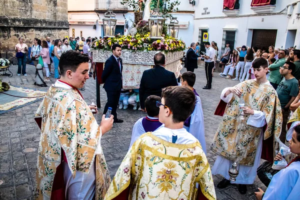Carmona España Junio 2022 Corpus Christi Carmona Procesión Religiosa Las —  Fotos de Stock