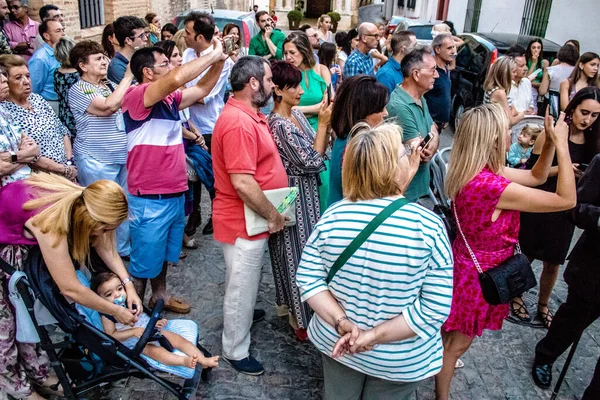 Carmona Espagne Juin 2022 Corpus Christi Carmona Procession Religieuse Dans — Photo