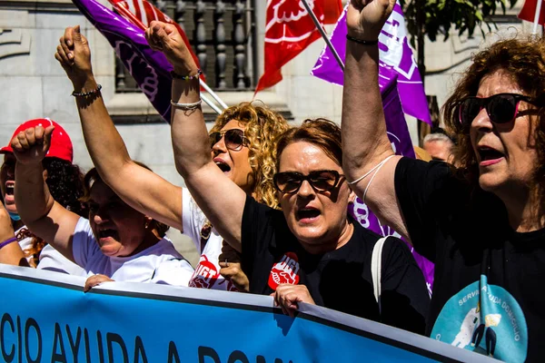 Séville Espagne Juin 2022 Les Employés Personnel Domestique Travaillant Dans — Photo