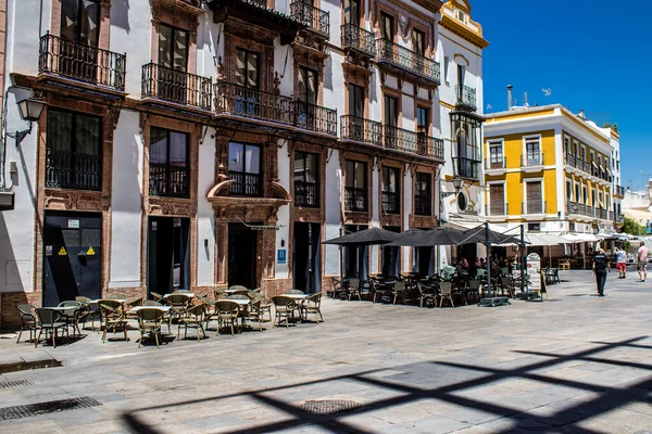 Seville Spain July 2022 Cityscape Architecture Seville Emblematic City Capital — Fotografia de Stock