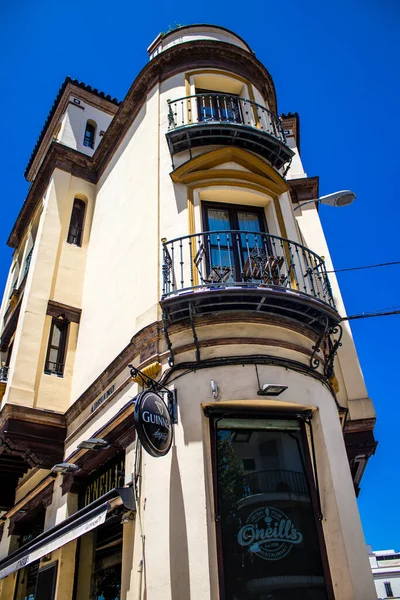 Seville Spain July 2022 Facade Building Streets Seville Emblematic City — Stock Photo, Image