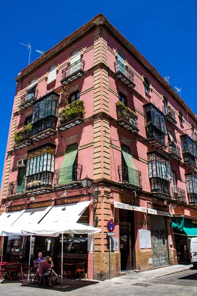 Seville Spain July 2022 Facade Building Streets Seville Emblematic City — Photo