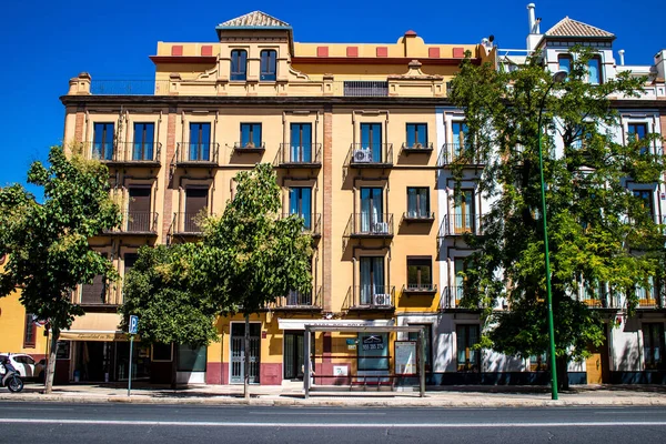 Sevilla España Julio 2022 Fachada Edificio Las Calles Sevilla Ciudad —  Fotos de Stock