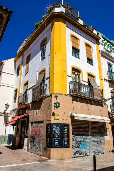 Севилья Испания Июля 2022 Года Фасад Здания Улицах Севильи Символического — стоковое фото