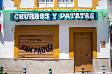 Seville, Spain - July 04, 2022 Business located in Seville, an emblematic city and the capital of the region of Andalusia, in the south of Spain