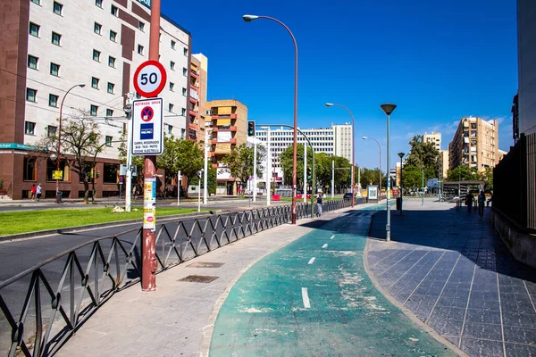 Seville Spain July 2022 Facade Building Streets Seville Emblematic City — Zdjęcie stockowe