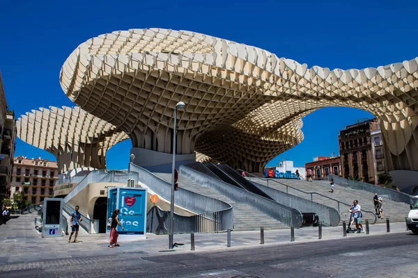 Sevilla España Julio 2022 Metropol Parasol Popularmente Vinculado Nombre Las — Foto de Stock
