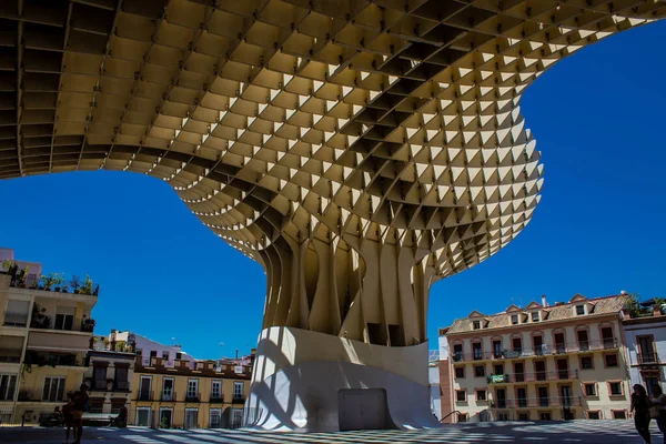 Sevilla Spanien Juli 2022 Der Metropol Parasol Volksmund Mit Dem — Stockfoto