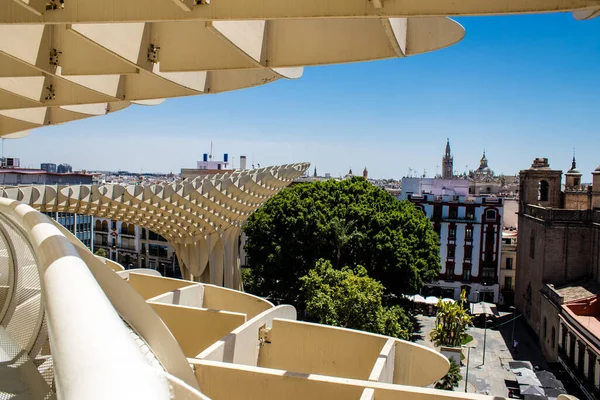 Sevilla España Julio 2022 Metropol Parasol Popularmente Vinculado Nombre Las — Foto de Stock