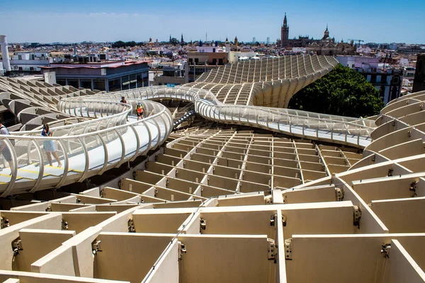 Севиль Испания Июля 2022 Метропольский Зонтик Тесно Связанный Названием Лас — стоковое фото